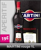 apéritif martini-rouge 1l, à 18 euros